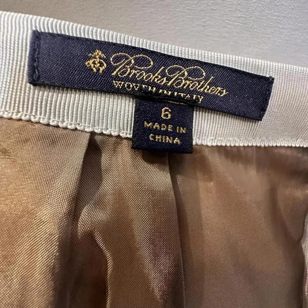 Brooks Brothers Linen Pencil Skirt SIZE 6 - Picture 4 of 8